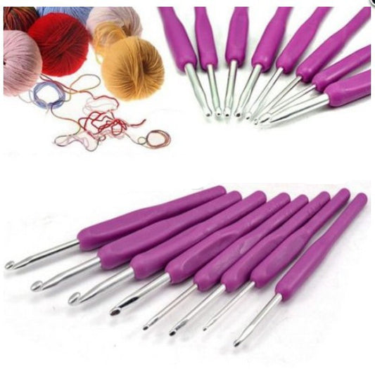 Knitting tools, sweater needles, soft handle crochet, imitation cola crochet, a set of 8 bags