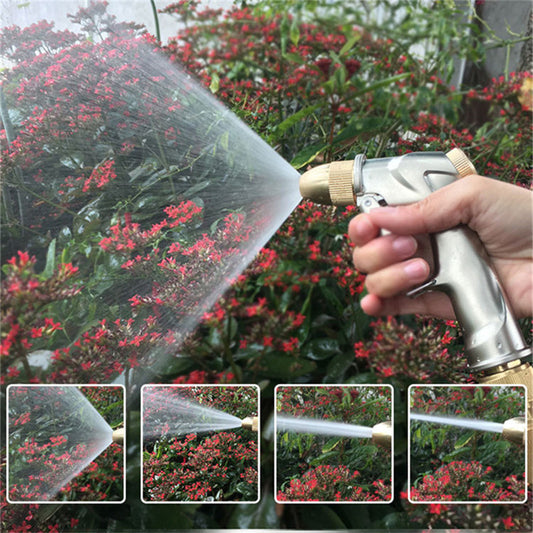 Garden Hose Telescopic Magic Hose Plastic Flexible Car Wash Hose Metal Spray Gun Outdoor Garden Watering