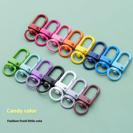 Paint Color Hardware Accessories DiyU Type Door Rotating Keychain Alloy